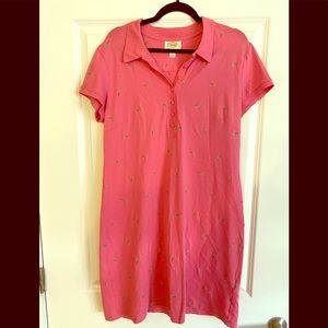 Talbots Palm Tree Polo Dress